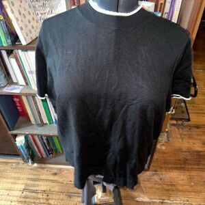 ModCloth Parisian monochrome 4x lightweight black sweater